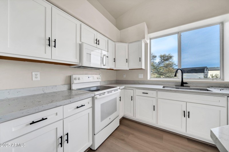 Kitchen with Quartz Counters
