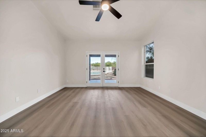 Primary Bed with Backyard Access