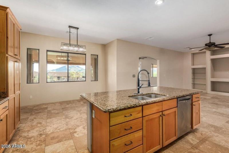 Second pic of kitchen with island