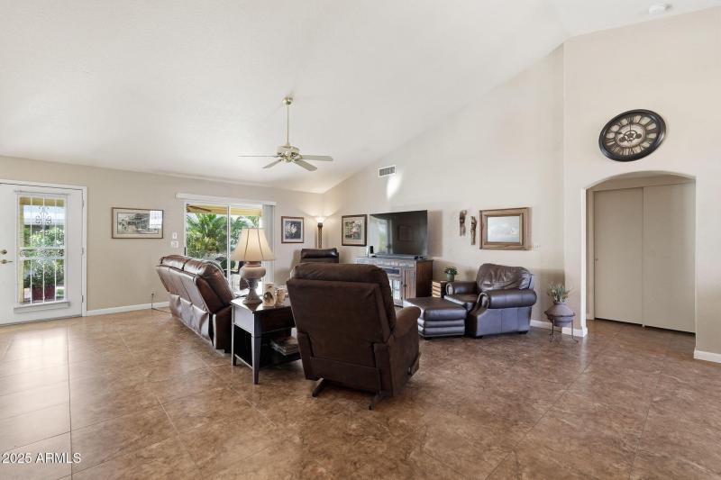 Vaulted Open Living Room
