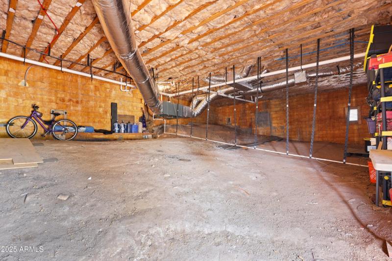 Unfinished Basement/Storage/Workshop