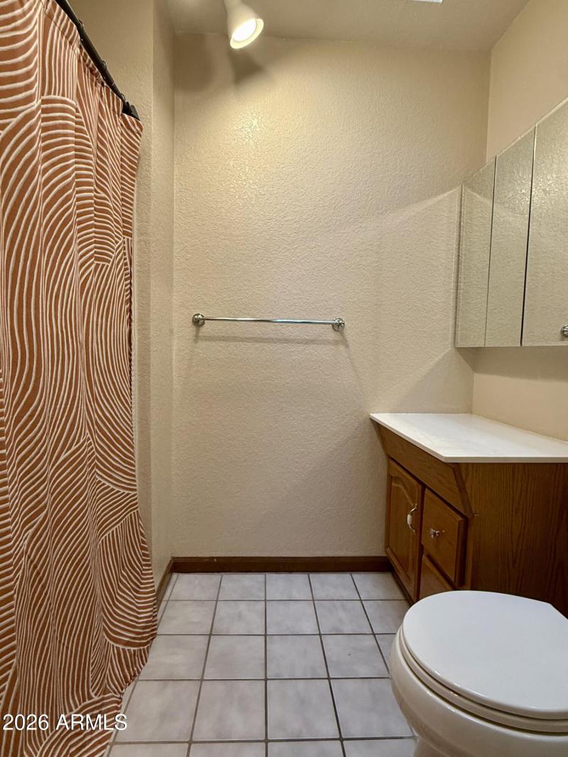 Primary bathroom toilet/shower