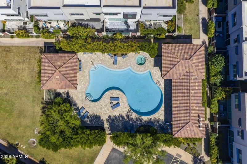 Birds Eye View of Pool