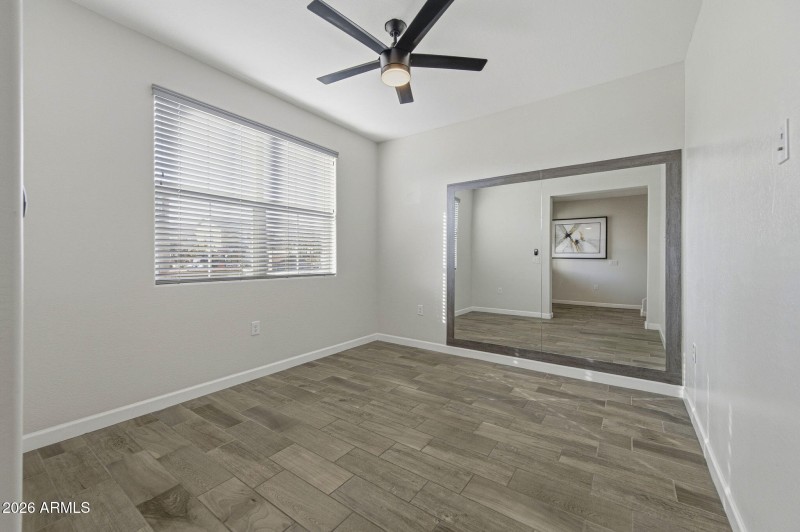 office or gym space angled view