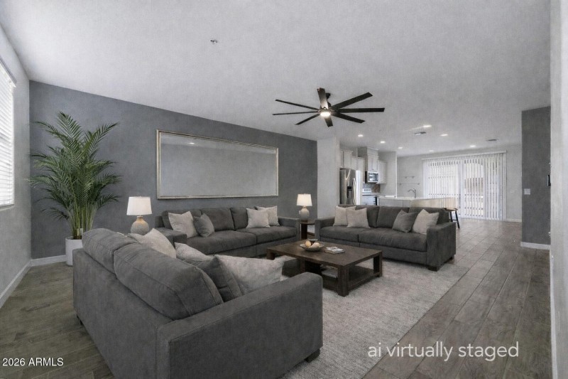 AI Virtually Staged Photo Livingroom