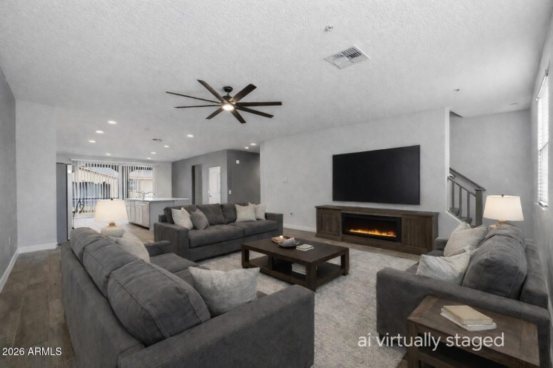 AI Virtually Staged Photo Livingroom