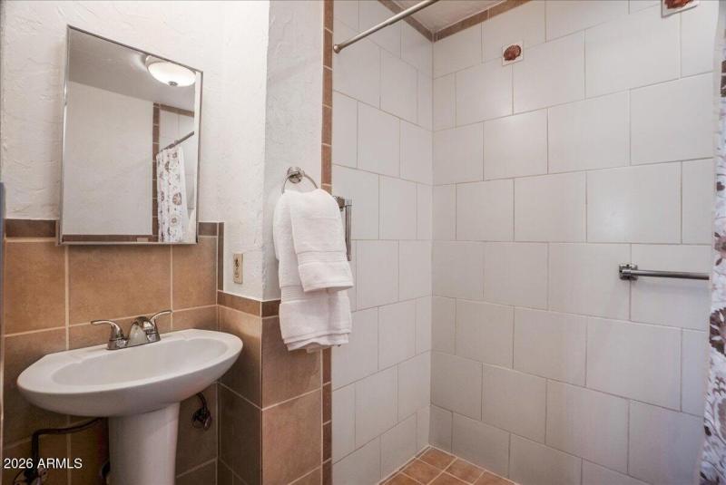 Bathroom with walk in shower