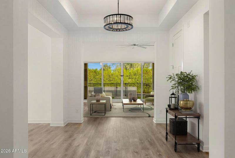 foyer entrance virtually staged