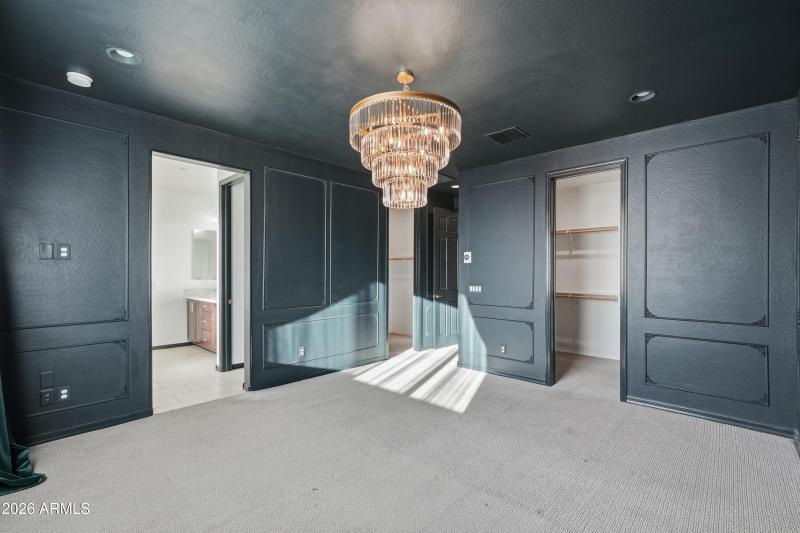 Beautifully designed master bedroom