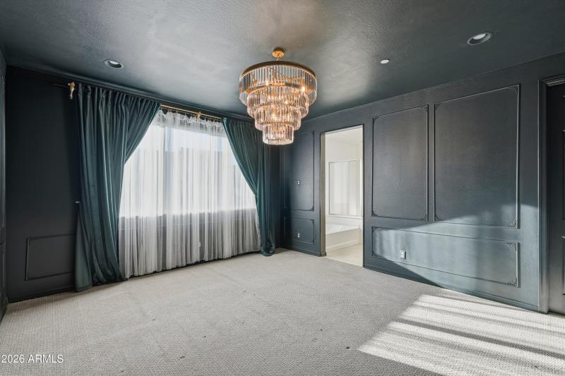 Beautifully designed master bedroom