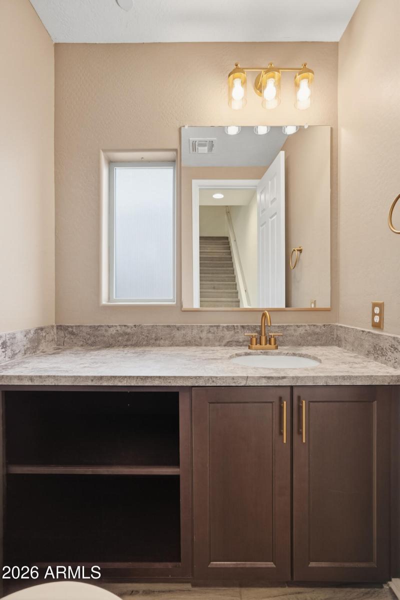 Gorgeous downstairs 1/2 bathroom