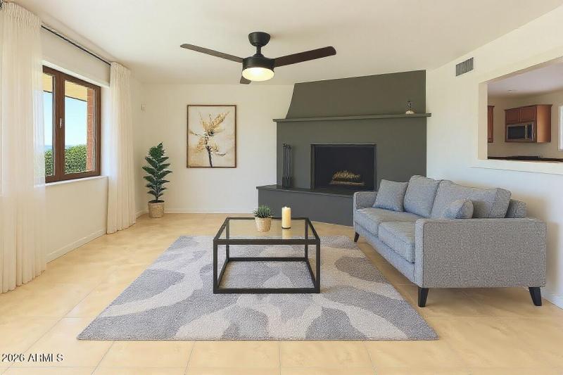 03 Virtually Staged Living Room