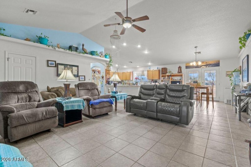 Open Concept living room and kitchen and