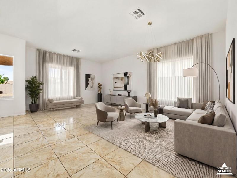 via del sol living room staged