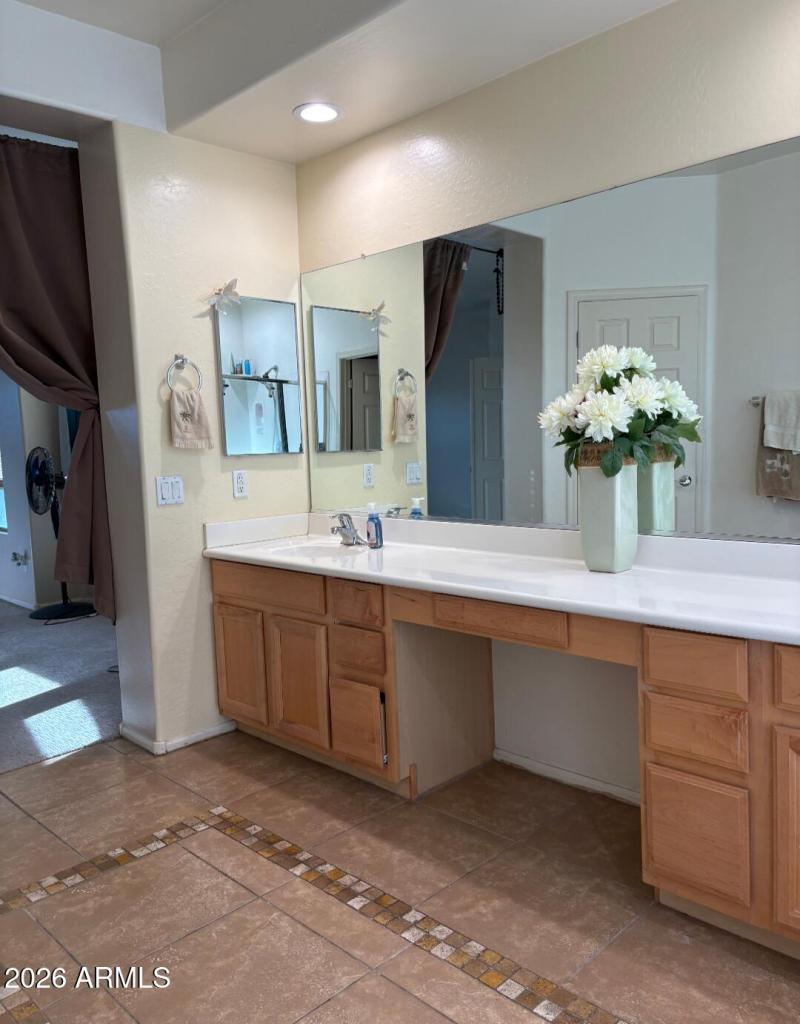Freshly Painted Master Bathroom