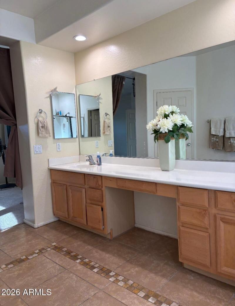 Freshly Painted Master Bathroom