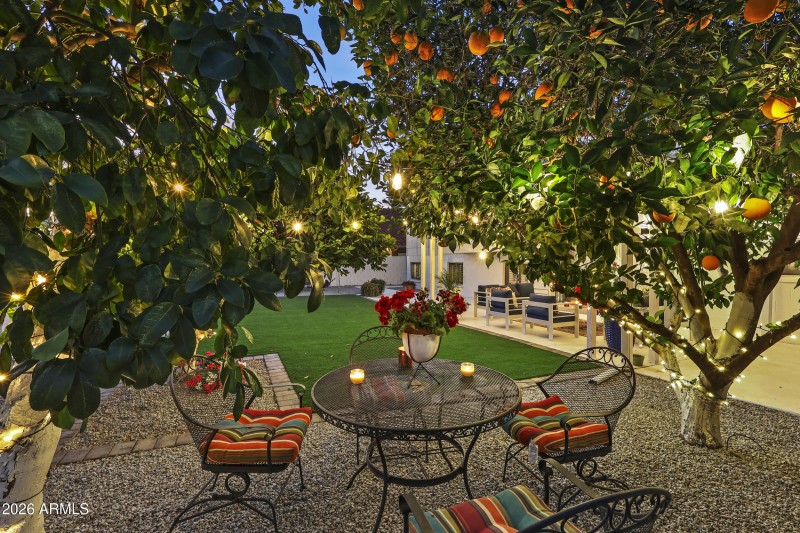 Candle light time in your back yard