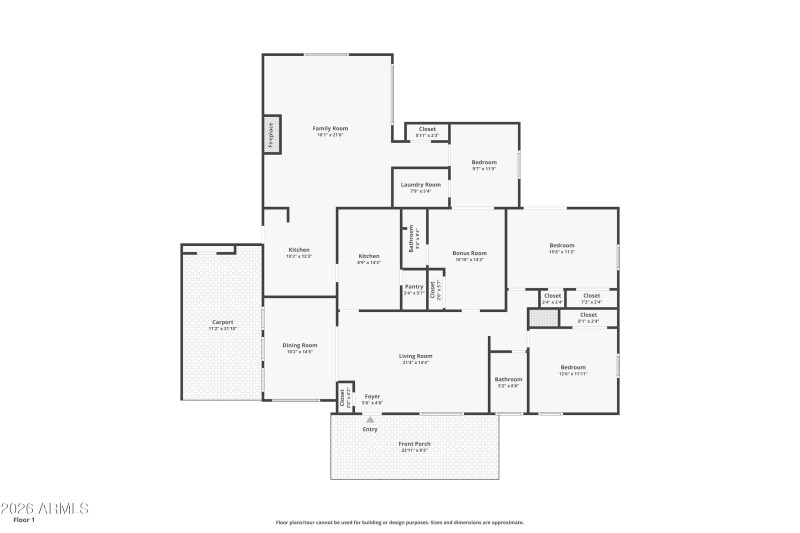 1103 N Olive - 123 Floorplan