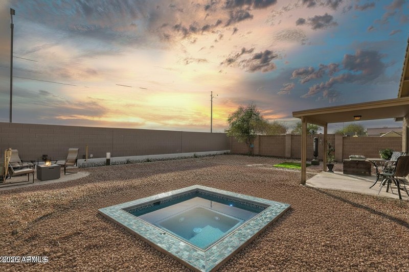 Backyard with Spa Virtual