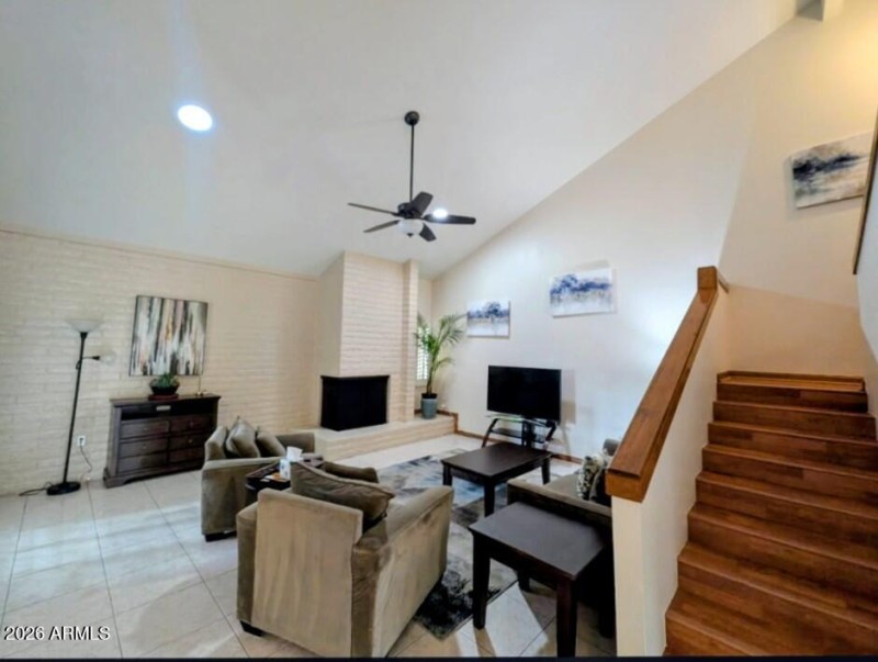 Great room fireplace