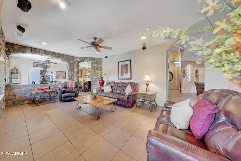 Family Room Looking into kitchen