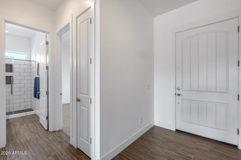 Bedroom 1 off foyer with bath 3