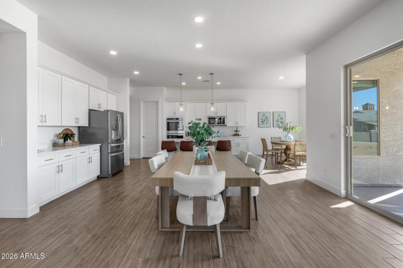 Dining in great room