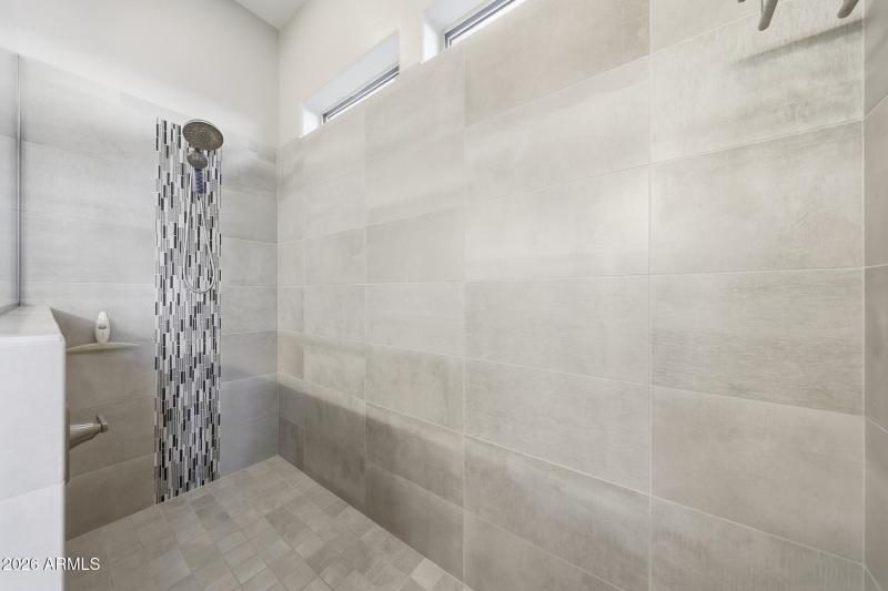 Large walk-in shower