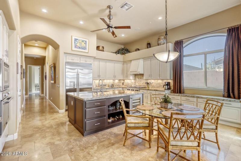 Island Kitchen & Breakfast Area