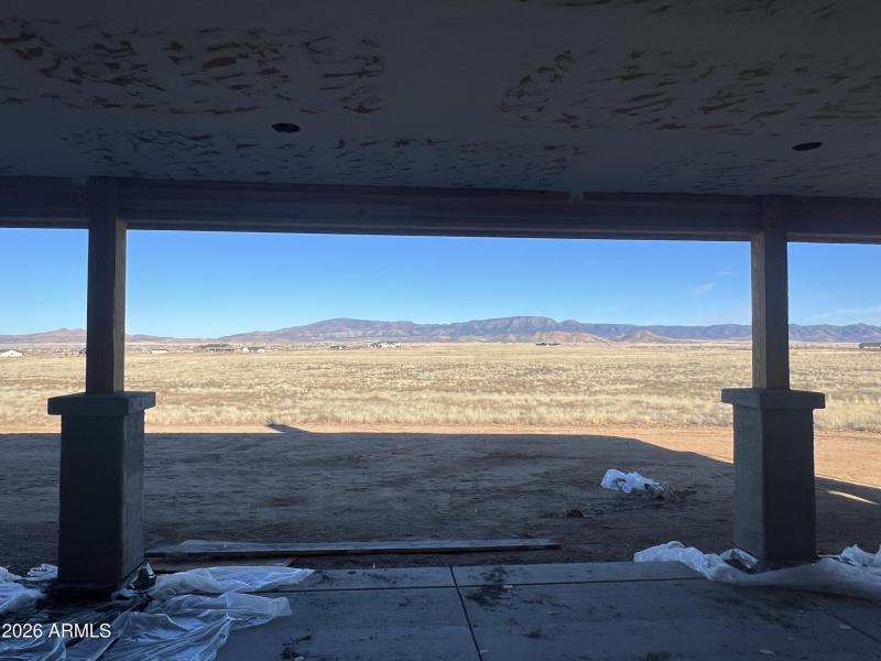 View out Great Room Slider