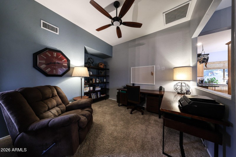 DEN/OFFICE OFF LIVING ROOM