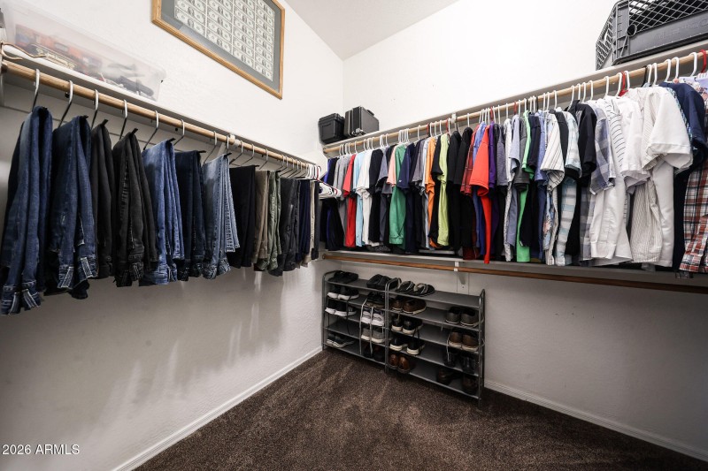 WALK IN CLOSET IN PRIMARY BEDROOM