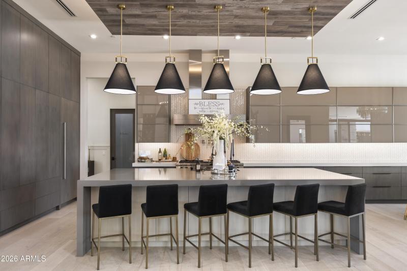 European inspired custom kitchen