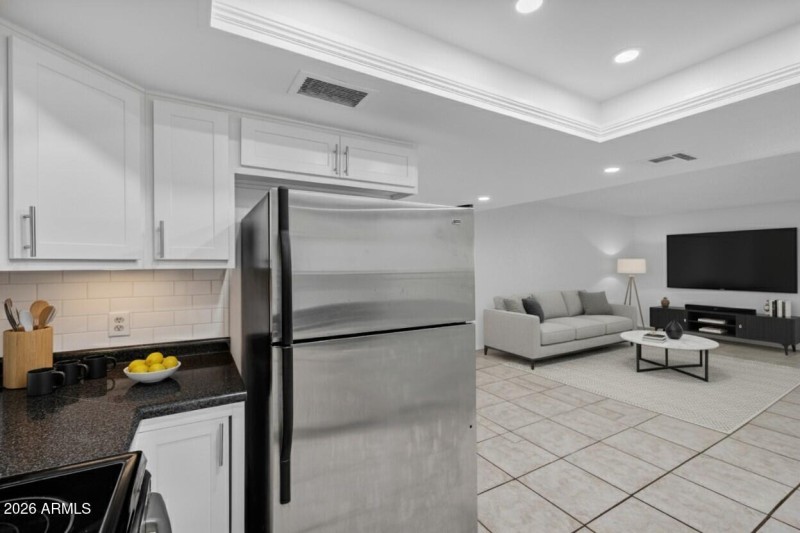 Open into living room - Virtually Staged