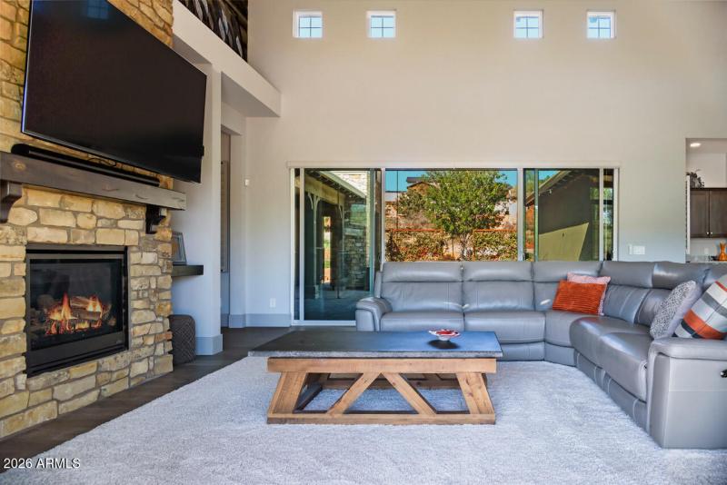 Living Room and Front Courtyard