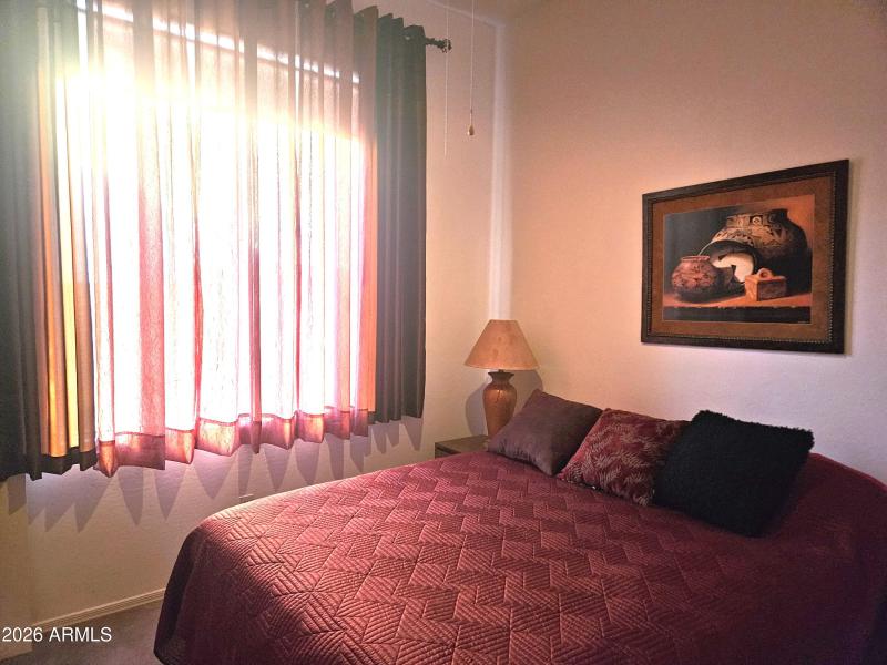 Natural light floods the bedrooms.