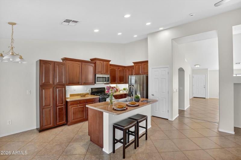 Open Kitchen with Island Seating