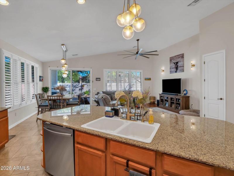 Kitchen Overlooking Great Room