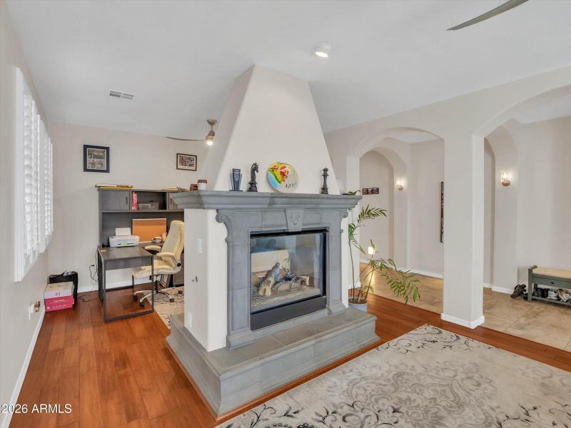 Dual Sided Gas Fireplace