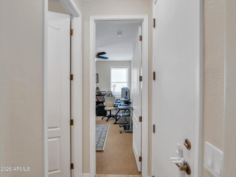 Hallway to Bedroom 3 + 2nd Bath