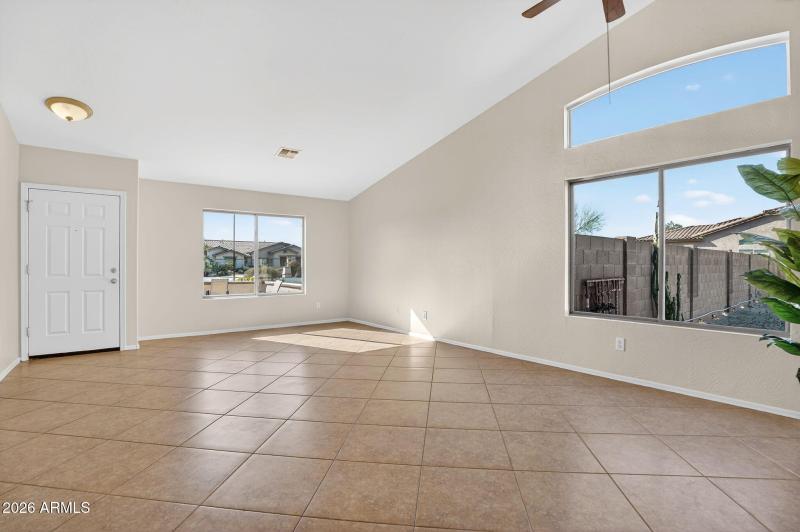 Entry to the open front Living room