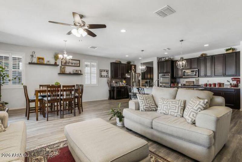 Kitchen and Eat in Area from Great Room