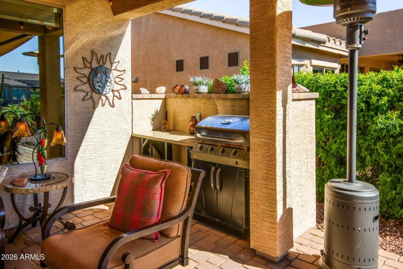 Built in area for your BBQ