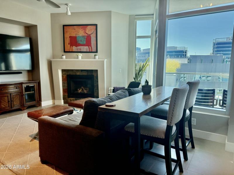 View from Kitchen to great room