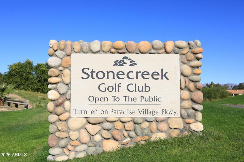 Stone Creek Golf Course-Sign