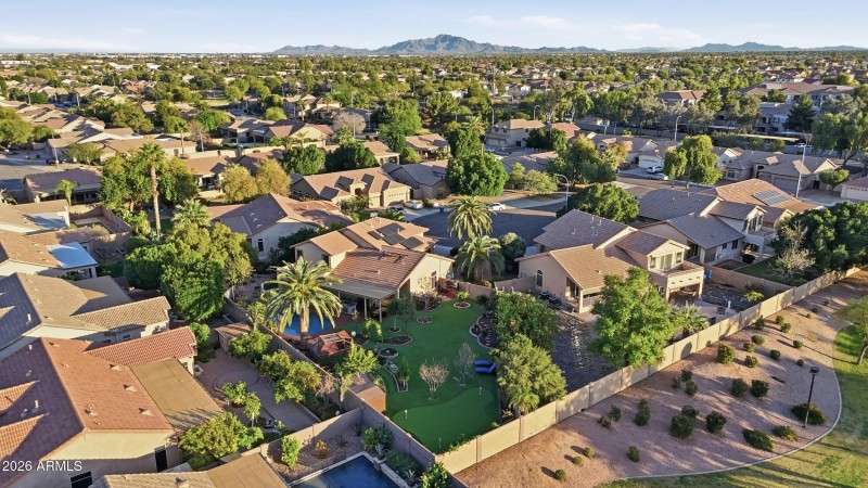Aerial View Of Backyard