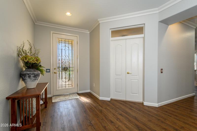 Office or Den with door and transom