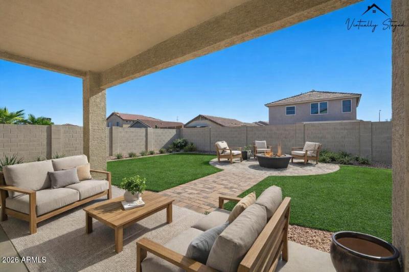 Back Patio Virtually Staged