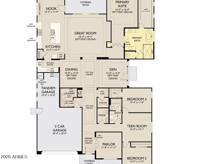 Lot 517 ~Floor plan Juniper Model T1 $ 1
