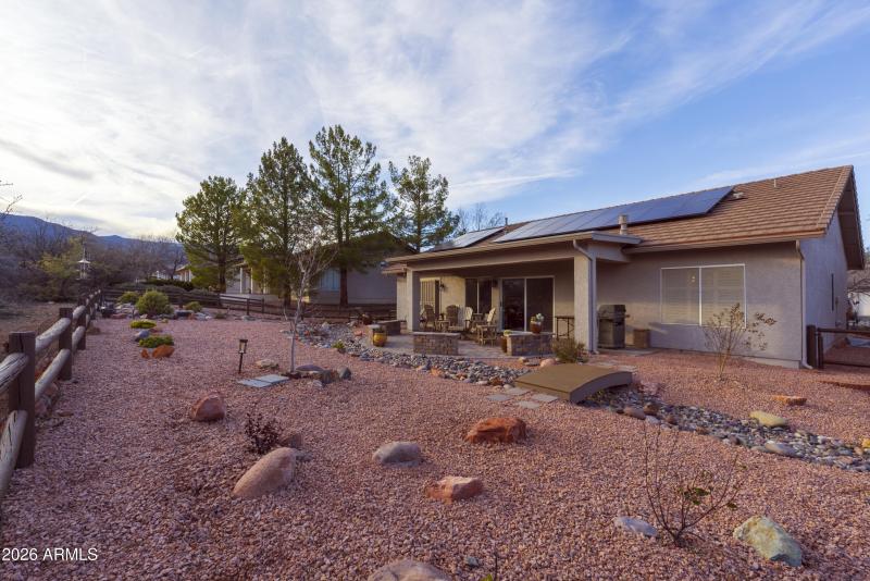 Backyard and Rear of Home